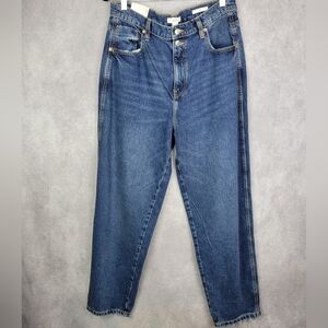 forever 21 high rise relaxed fit mom Tapered leg Cotton Women's jeans size 30